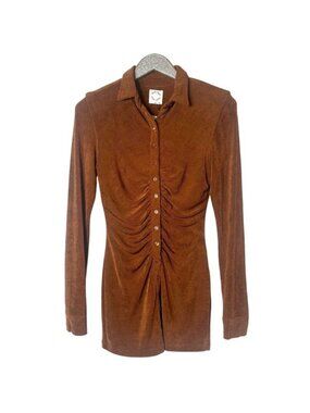 Elegant Brown Mini Dress